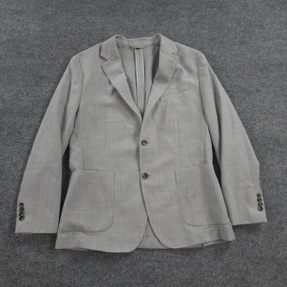 Bonobos Blazer Mens 42R Gray Unstructured Marzotto Italian Wool Athletic Jacket
